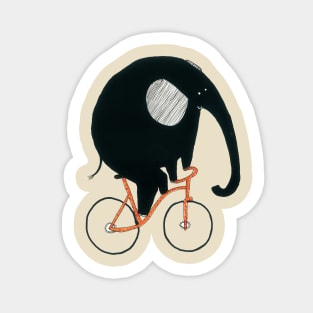 Elephant Riding A Bicycle Sticker